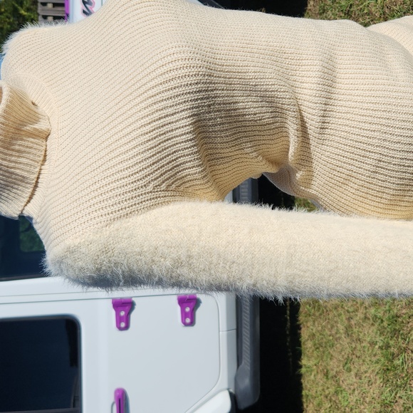 Thick Winter Knitted Bodycon Ribbed Sweater Dress - Picture 15 of 17